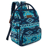 Wrangler Aztec Backpack Organized Daypack Travel Baby Bag with Stroller Strap and Side Bottle Pockets WG2204-9110NY