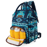 Wrangler Aztec Backpack Organized Daypack Travel Baby Bag with Stroller Strap and Side Bottle Pockets WG2204 - 9110NY