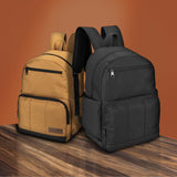 Wrangler Industry Backpack Classic Logo Water Resistant Casual Daypack with Padded Laptop Notebook Sleeve (Black)