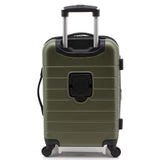 Wrangler Smart Spinner Hardside Luggage, 22 - Inch Carry - On, Olive Green