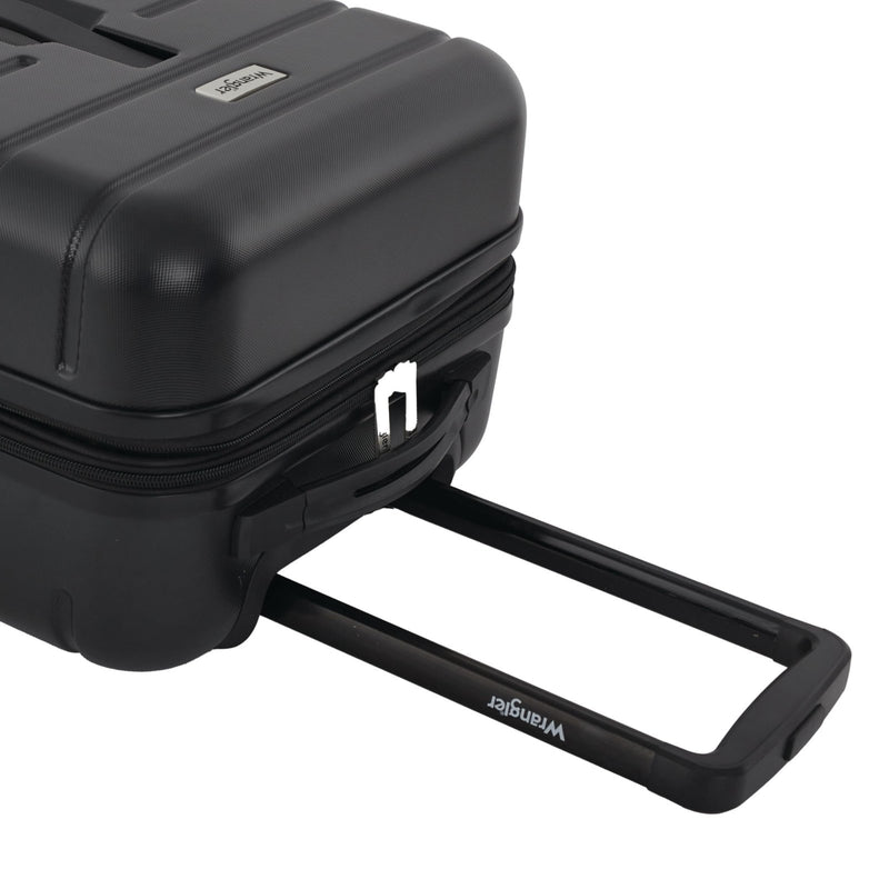 Wrangler Tall Trunk Luggage 4 Piece Set, Black