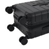 Wrangler Tall Trunk Luggage 4 Piece Set, Black