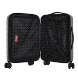 Wrangler Tall Trunk Luggage 4 Piece Set, Black
