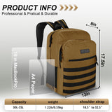 Wrangler Tradesman Backpack, Water Resistant Casual Daypack for Travel Work School, Unisex Laptop Backpack with Notebook Sleeve