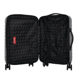 Wrangler Trunk Spinner Suitcase Set, Black, 2 Luggage & 2 Packing Cubes