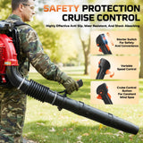 WTHW 80cc Gas Backpack Leaf Blower Heavy - Duty, High - Velocity 92.2 M/S, Engine Blower Power Tool for Professional Yard Cleanup and Heavy Leaves. (WH0608)