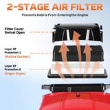 WTHW 80cc Gas Backpack Leaf Blower Heavy - Duty, High - Velocity 92.2 M/S, Engine Blower Power Tool for Professional Yard Cleanup and Heavy Leaves. (WH0608)