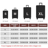 WUJIAONIAO Travel Luggage Cover Baggage Suitcase Cover Protector Skins 18-32 Inch (Pure Black, XL (for 29-32 inch luggage))