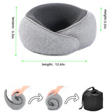 WYCWYQDR Neck Pillow for Traveling,Premium Memory Foam Travel Pillow, Removable Washable Neck Pillow Cover， Suitable for Airplanes,Offices and Cars