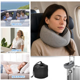 WYCWYQDR Neck Pillow for Traveling,Premium Memory Foam Travel Pillow, Removable Washable Neck Pillow Cover， Suitable for Airplanes,Offices and Cars