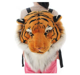 WYIKE Domineering 3D Animal Backpack - Tiger Head/Lion Head, Large, Tiger Yellow