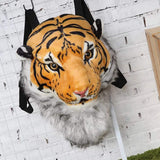 WYIKE Domineering 3D Animal Backpack - Tiger Head/Lion Head, Large, Tiger Yellow