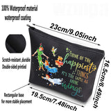 WZMPA Cartoon Movie Cosmetic Bag Fairytale Fans Gift Think Of The Happiest Things It's The Same As Having Wings Makeup Zipper Pouch Bag Cartoon Merchandise (Happiest Things - BL)
