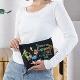 WZMPA Cartoon Movie Cosmetic Bag Fairytale Fans Gift Think Of The Happiest Things It's The Same As Having Wings Makeup Zipper Pouch Bag Cartoon Merchandise (Happiest Things - BL)