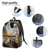 WZYCWB Heavy Lilies in Bloom Printed multi - pocket backpack â€“ lightweight and durable for work, business travel and outdoor sports