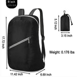 Xanaluyu Foldable Backpack,Climbing Bag, Hiking Daypack,20L Lightweight Waterproof Travel Packable Rucksack for Men and Women