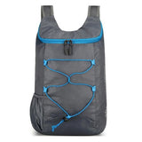 Xanaluyu Lightweight and Thin Foldable Backpack, Climbing Bag, Hiking Daypack,15L Waterproof Travel Packable Rucksack (Gray)