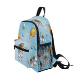 XDKDZIS Golden Planet Cartoon Astrona Ut Kids Backpack for Girls Preschool Elementary Kindergarten Boys School Bag