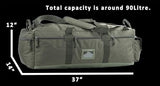 XMILPAX Large Military Duffle Bag Tactical Gear Load Out Bag Deployment Cargo Bag Travel Sports Equipment Duffel Luggage Bag with Backpack Straps 90L