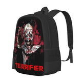 Xorbwvi Terrifier 2 Backpack,3d Print Laptop Backpack Lightweight Casual Daypack Bookbag 16.5 In, Black