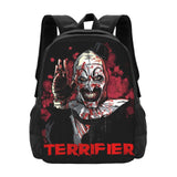 Xorbwvi Terrifier 2 Backpack,3d Print Laptop Backpack Lightweight Casual Daypack Bookbag 16.5 In, Black