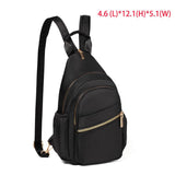 Xsecnua Small Crossbody Sling Bag for Women, Mini Backpack Sling Backpack Convertible, Chest Bag for Hiking Daypack