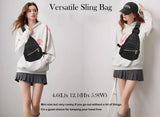 Xsecnua Small Crossbody Sling Bag for Women, Mini Backpack Sling Backpack Convertible, Chest Bag for Hiking Daypack