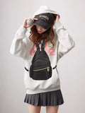 Xsecnua Small Crossbody Sling Bag for Women, Mini Backpack Sling Backpack Convertible, Chest Bag for Hiking Daypack