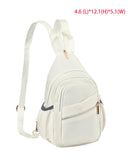Xsecnua Small Crossbody Sling Bag for Women, Mini Backpack Sling Backpack Convertible Chest Bag for Travel Daypack
