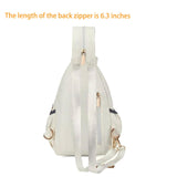 Xsecnua Small Crossbody Sling Bag for Women, Mini Backpack Sling Backpack Convertible Chest Bag for Travel Daypack