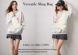 Xsecnua Small Crossbody Sling Bag for Women, Mini Backpack Sling Backpack Convertible Chest Bag for Travel Daypack