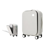 XTKSMAYY Compatible For Mixi Aluminum Frame Suitcase Carry On Rolling Luggage Beautiful Boarding Cabin 18 20 24 Inch M9260(Blackish Green,24Inches 600mm)