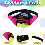 Xuniea 4 Pcs Retro 80s 90s Fanny Pack Retro Belt Bag 2 Pockets Neon Fanny Small Waist Packs for Jogging Traveling Carnival Party Costumes Holiday Festival 80s Theme Party