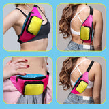 Xuniea 4 Pcs Retro 80s 90s Fanny Pack Retro Belt Bag 2 Pockets Neon Fanny Small Waist Packs for Jogging Traveling Carnival Party Costumes Holiday Festival 80s Theme Party