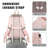 Xunteny College School Backpack for Girls, Women Travel Laptop Backpacks Teens Middle High School Bookbag (Pink)