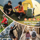XUVPK 25L Hiking Backpack with Rain Cover Lightweight Hiking Daypack for Travel Camping Outdoors Knapsack for Men Women (Dark Green)