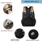 XYMZR Backpack Hi_01713229951871_ Travel Laptop Daypack Shoulder Bag Book Bag Daypack with Reflective Strip 12.9 ×17.7 In