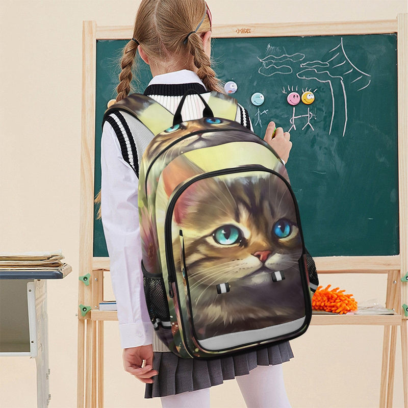 XYMZR Backpack Hi_01713229951871_ Travel Laptop Daypack Shoulder Bag Book Bag Daypack with Reflective Strip 12.9 ×17.7 In