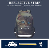 XYMZR Backpack Hi_01713229951871_ Travel Laptop Daypack Shoulder Bag Book Bag Daypack with Reflective Strip 12.9 ×17.7 In
