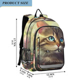 XYMZR Backpack Hi_01713229951871_ Travel Laptop Daypack Shoulder Bag Book Bag Daypack with Reflective Strip 12.9 ×17.7 In