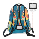 XYMZR Element World Map Backpack Daypack Shoulder Bag Book Bag Lightweight Back Pack with Reflective Strip Travel Laptop Daypack 12 ×16.9 In