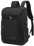 YALUNDISI Laptop Backpacks Travel Backpack Carry On Backpack Casual Daypack with USB Charging Port for Men Women Black