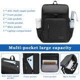 YALUNDISI Laptop Backpacks Travel Backpack Carry On Backpack Casual Daypack with USB Charging Port for Men Women Black