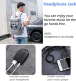 YALUNDISI Vintage Backpack for Men Women Laptop Backpack Bookbags College Backpack 16 inch Grey
