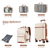 YAMTION Luggage Sets 6 Piece,Hardside 20In Suitcase with Spinner Wheels,TSA Lock,Carry On Suitcase Travel Essentials for Personal Items