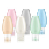 YAMYONE Travel Bottles for Toiletries, Tsa Approved Travel Bottle 3OZ Shampoo Travel Container, BPA Free Leak Proof Travel Tubs Refillable Liquid (Pink) (6 Pack - Pink)
