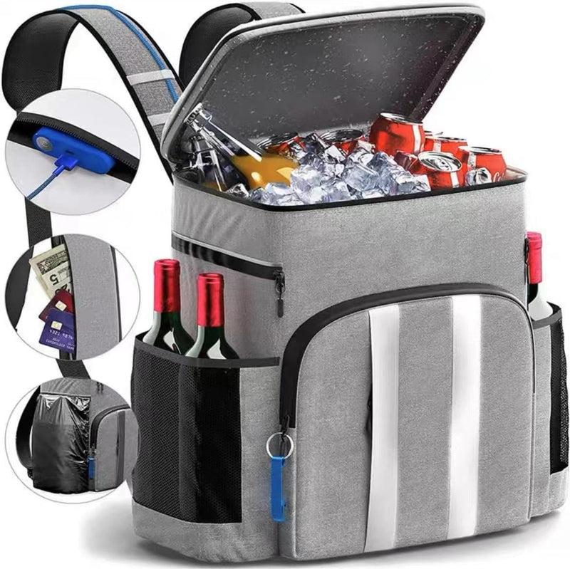 YANGKTIC Cooler Backpack - 54 Can Cooler Bag - 24 Hours Cooling - Beach Camping Cooler Backpack - Cooler - Picnic Basket - Backpack Cooler