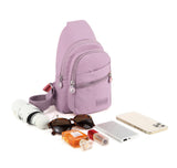 YAZEKOUS Small Sling Bag for Women Crossbody Sling Backpack Casual Daypack Backpack Cross Body for Travel Outdoor Hiking