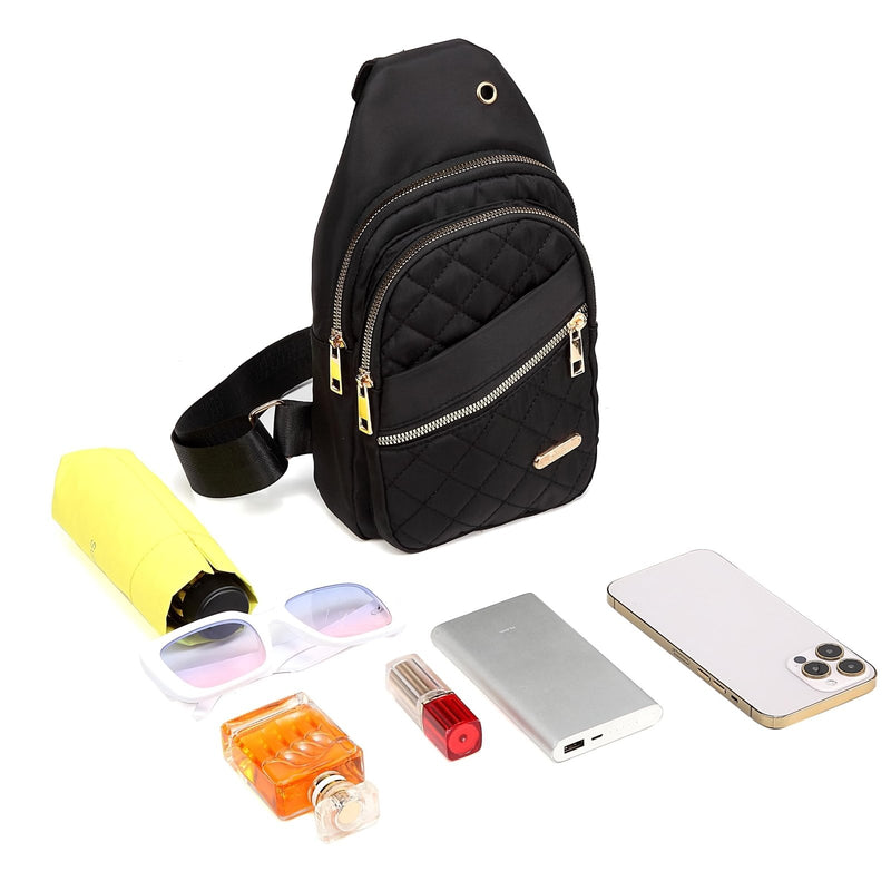 YAZEKOUS Small Sling Bag for Women Crossbody Sling Backpack Casual Daypack Backpack Cross Body for Travel Outdoor Hiking