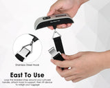 YCConcept Luggage Weight Scale Portable Digital Suitcase Scale for Travel Handheld Scale with Temperature Sensor, 110 lb/50 kg, Battery Included